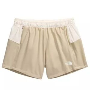 The North Face Wander 2.0 Shorts Women's L BeigeWhite Athletic Colorblock
